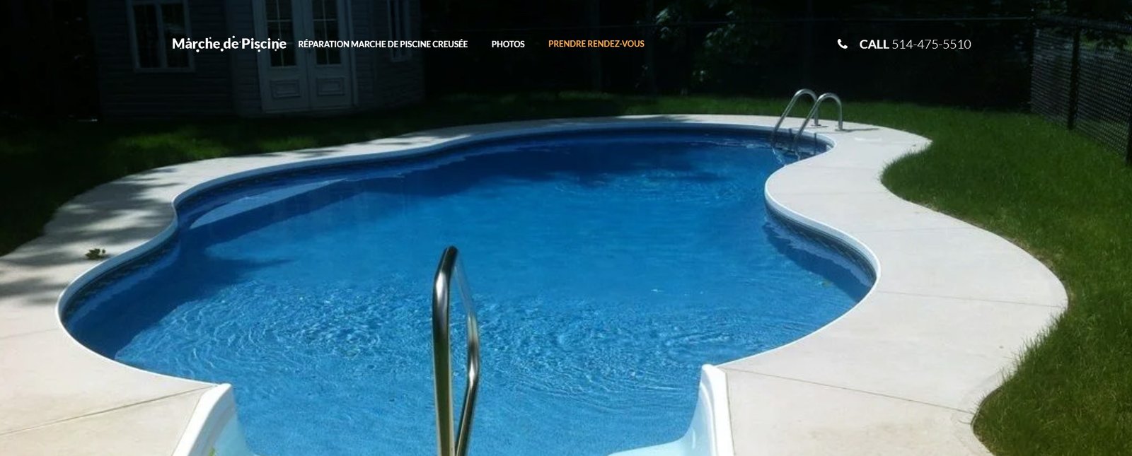 réparation de marches de piscine
